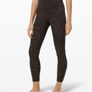 Lululemom align brown cheetah print leggings
